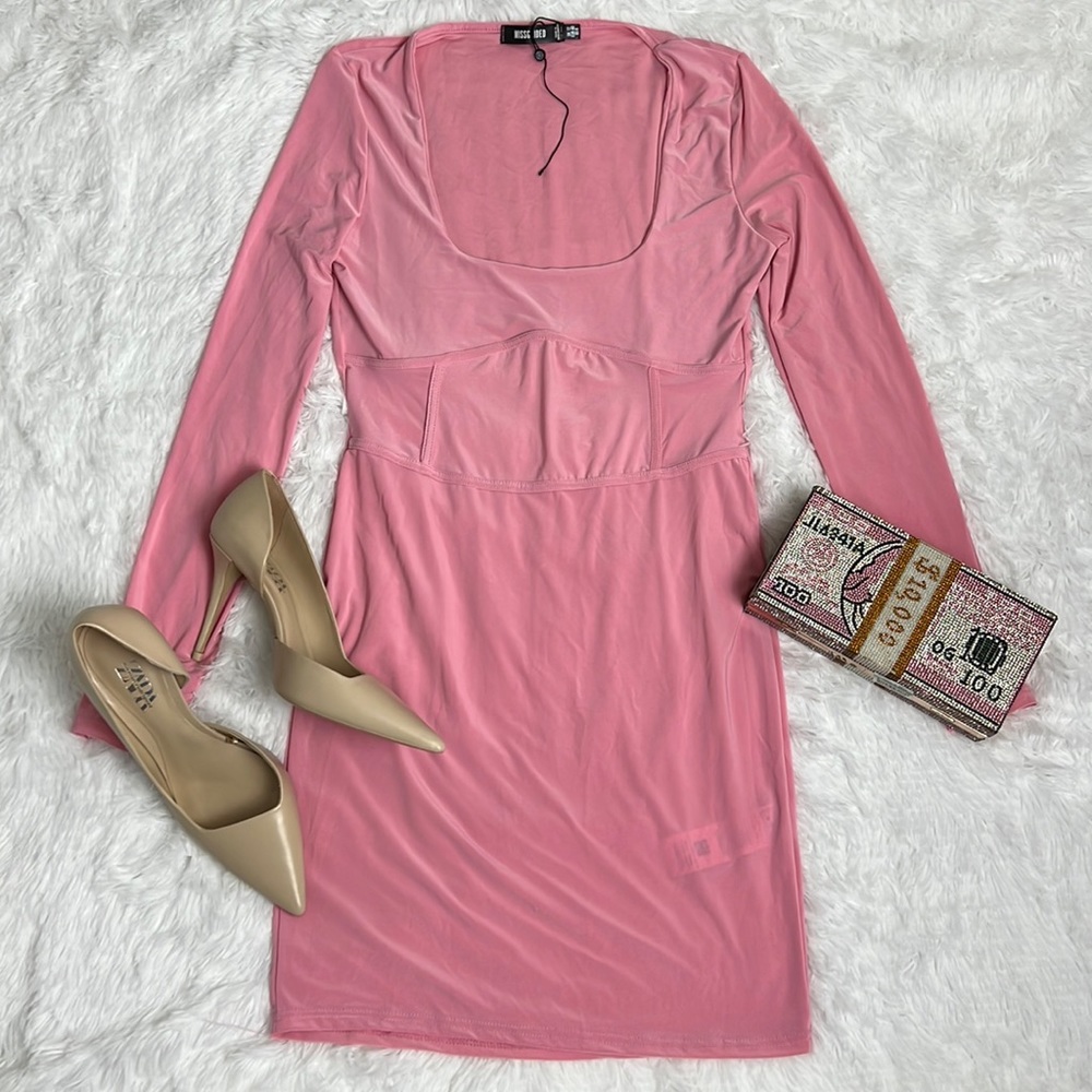 MISSGUIDED CORSET‎ DETAIL MINI DRESS